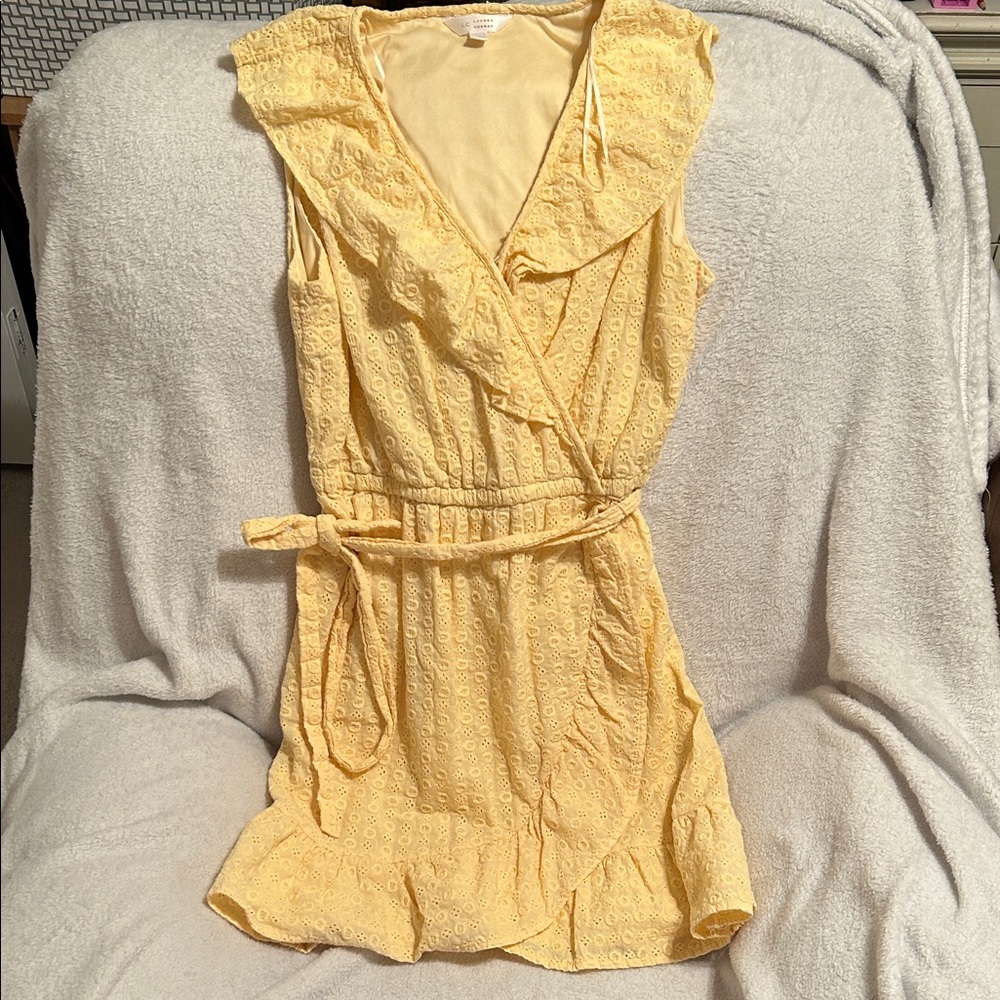 LC Lauren Conrad Sunny Ruffled Mini Dress